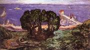 Edvard Munch The Bush of seaside oil painting